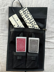 Juego de Cartas y Dominó Aysén - Cuero Carpincho Negro