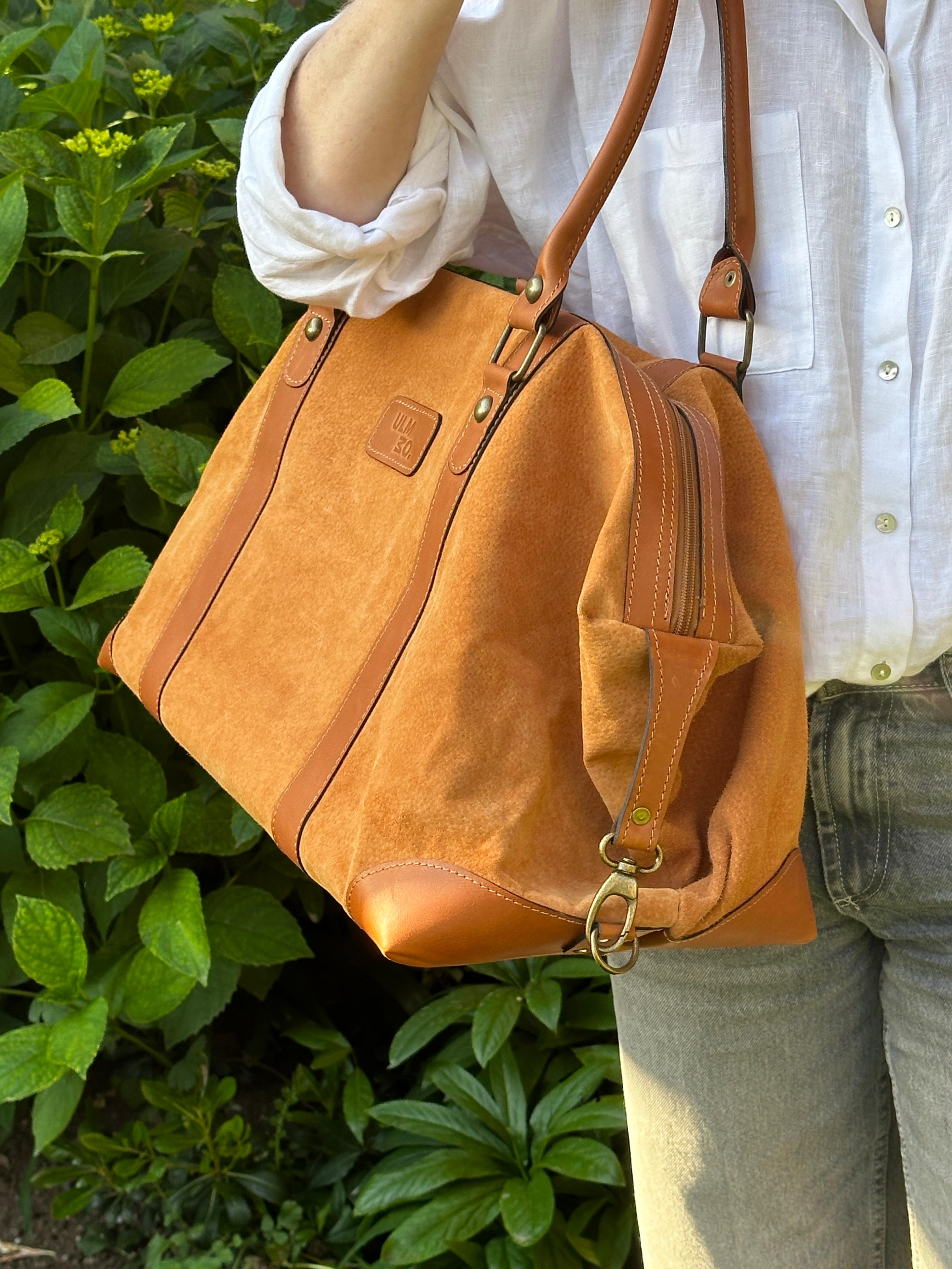 Bolso Baker Tostado - Cuero Carpincho