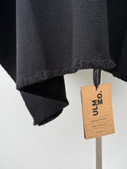 Poncho Tradicional Lana con Capucha - Negro