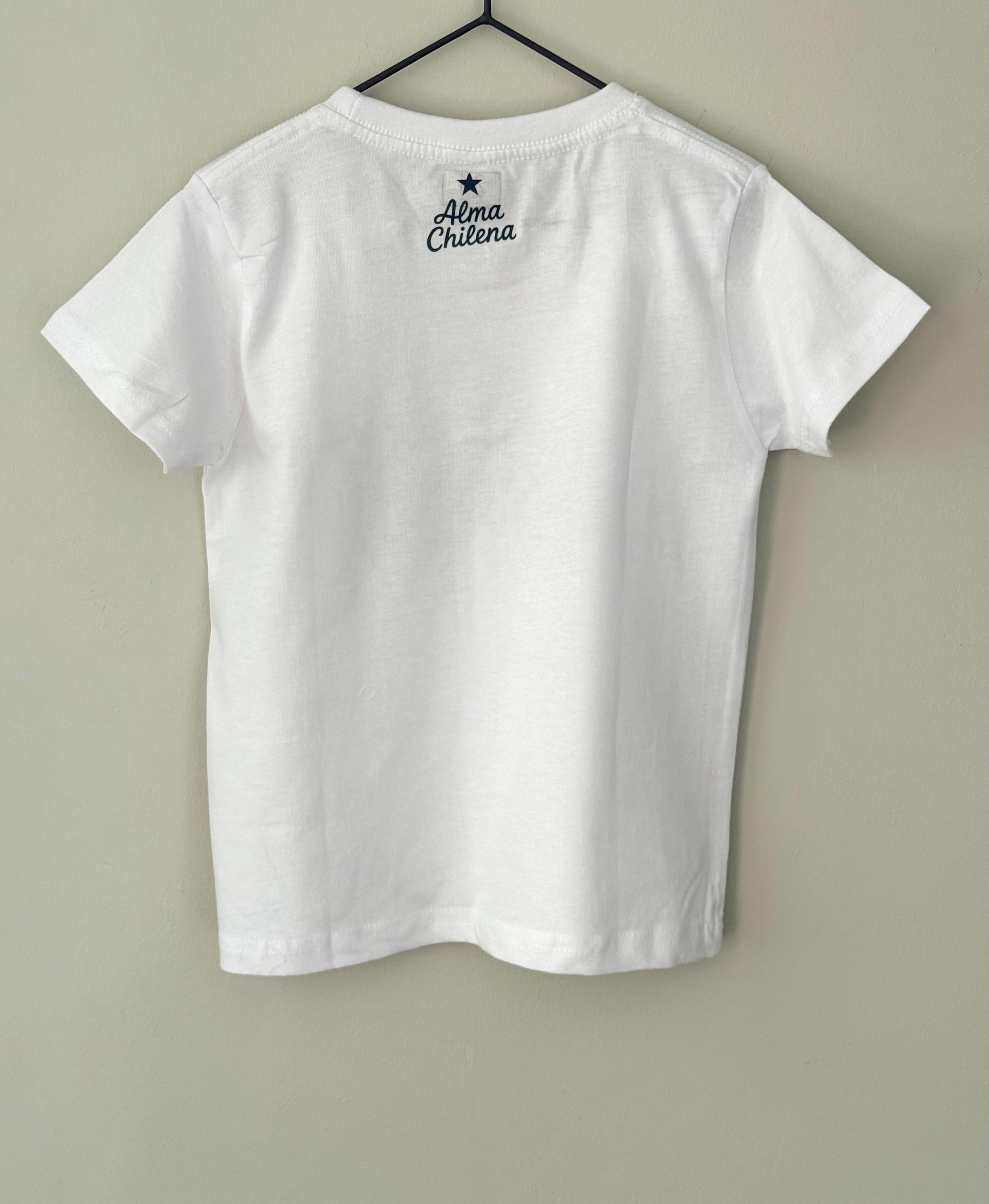 Polera Manga Corta Niños Pingüinos de Chile Tallas 2 a 12