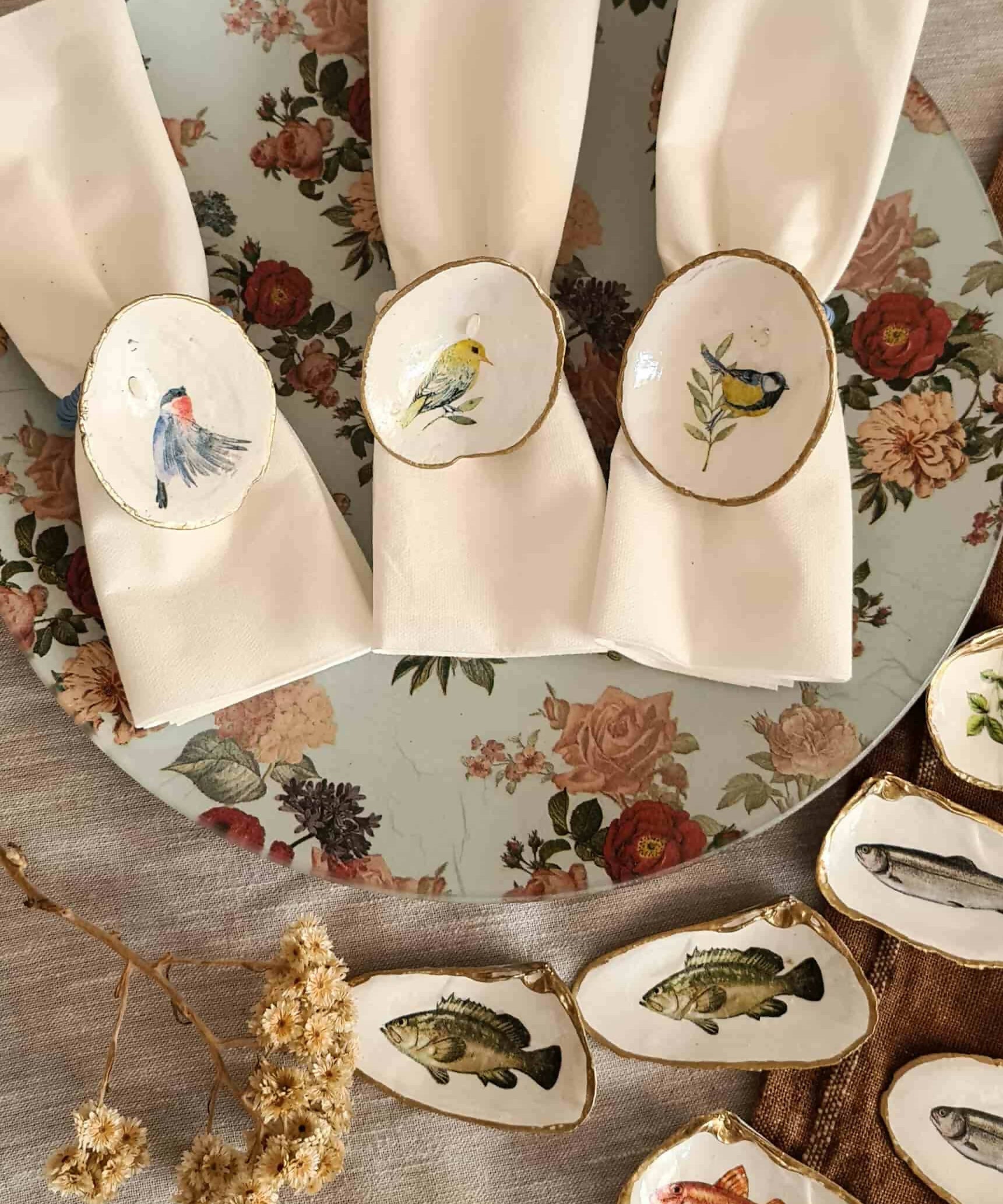 Servilleteros conchitas Chiloé - Creado en Chile