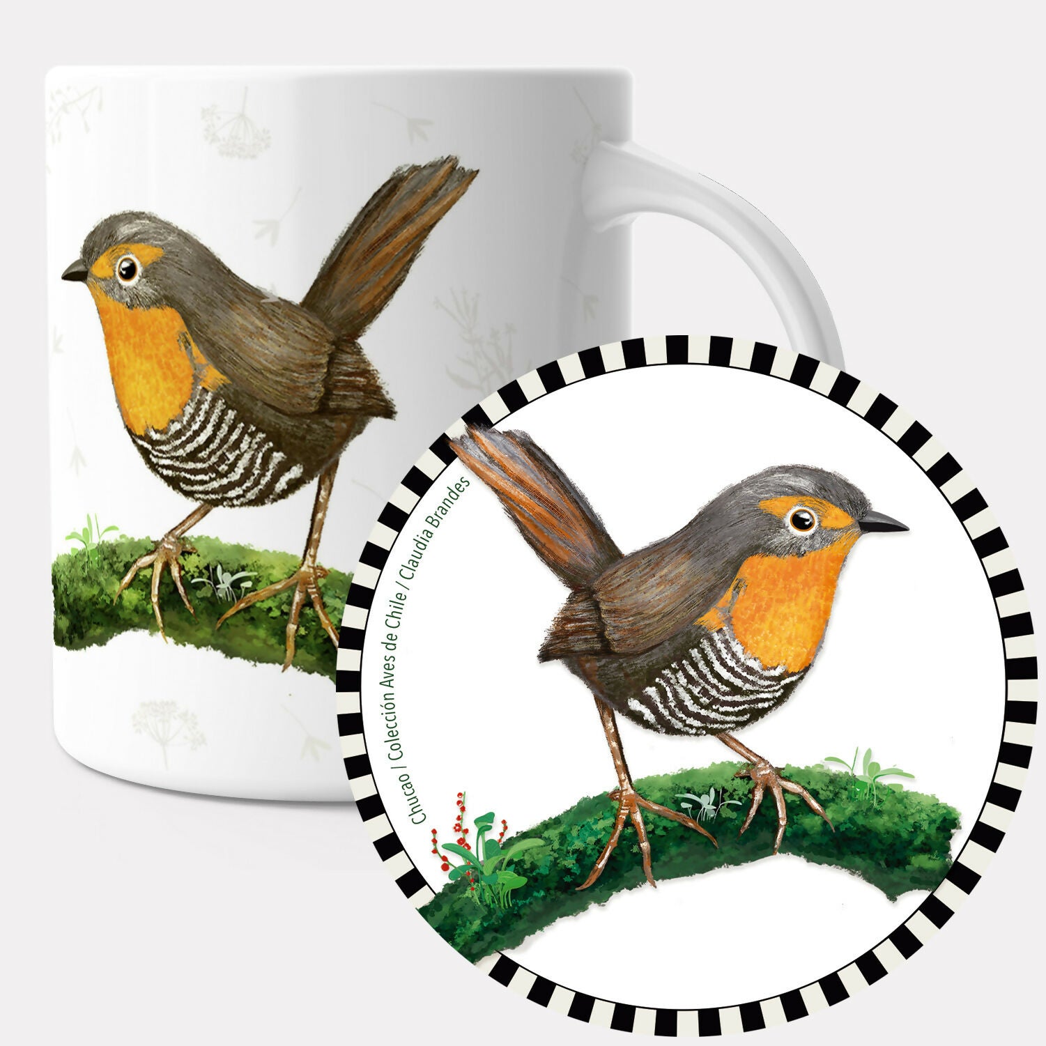 Set tazón + posavasos, Chucao