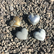 DUO CORAZONES HORMIGÓN ORO