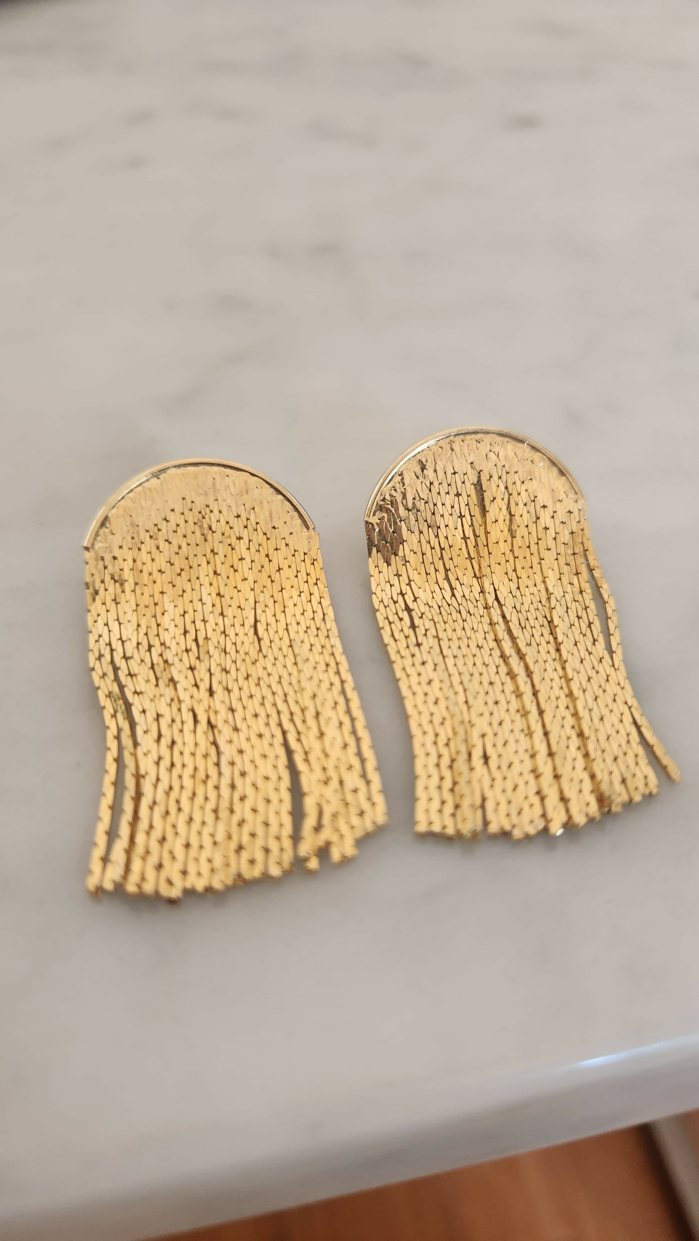 Aros cortina baño oro