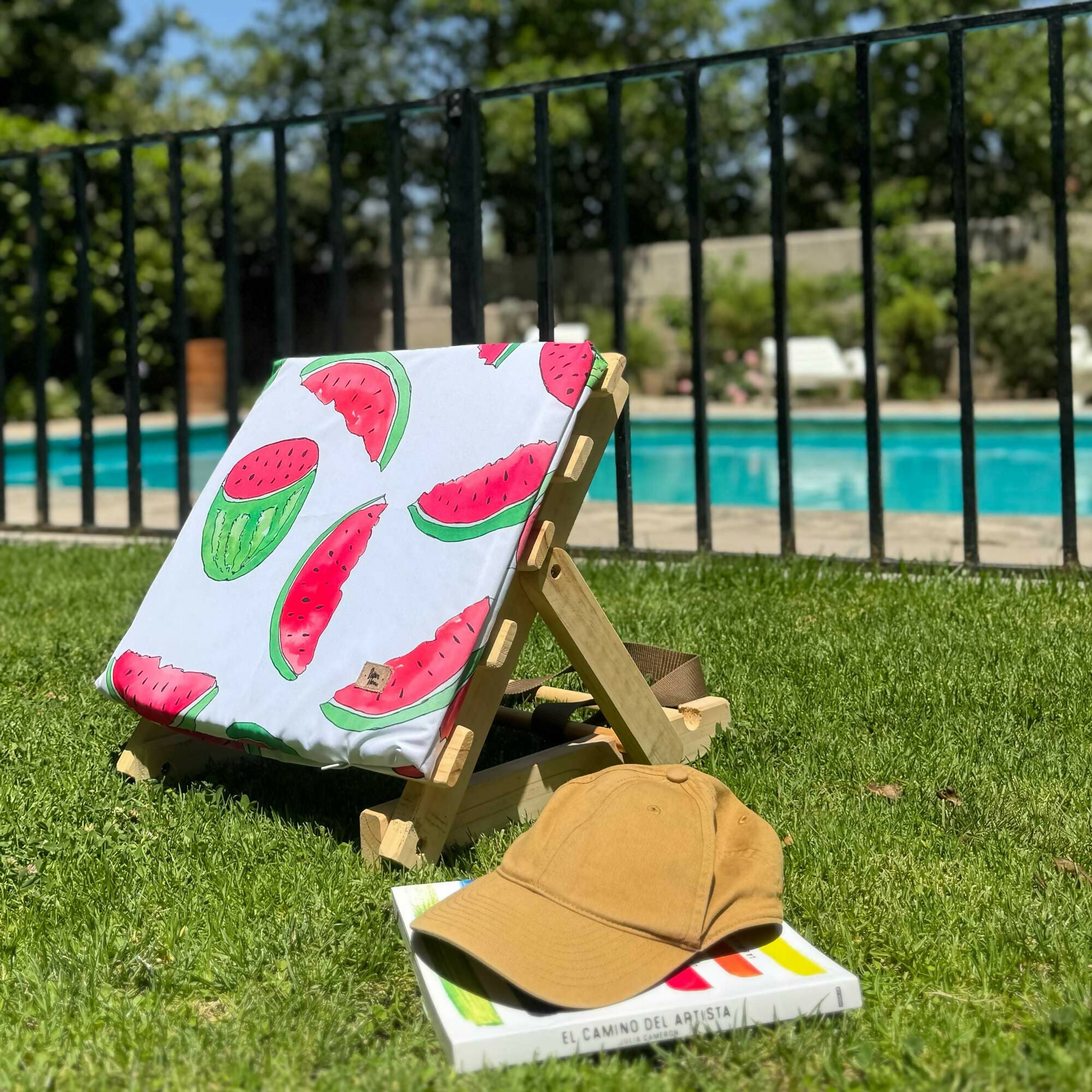 Respaldo o reposera playa sandías Paper Home 11