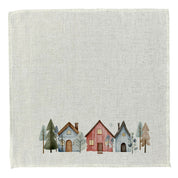 Set 4 Servilletas Casas - Lino Poliester