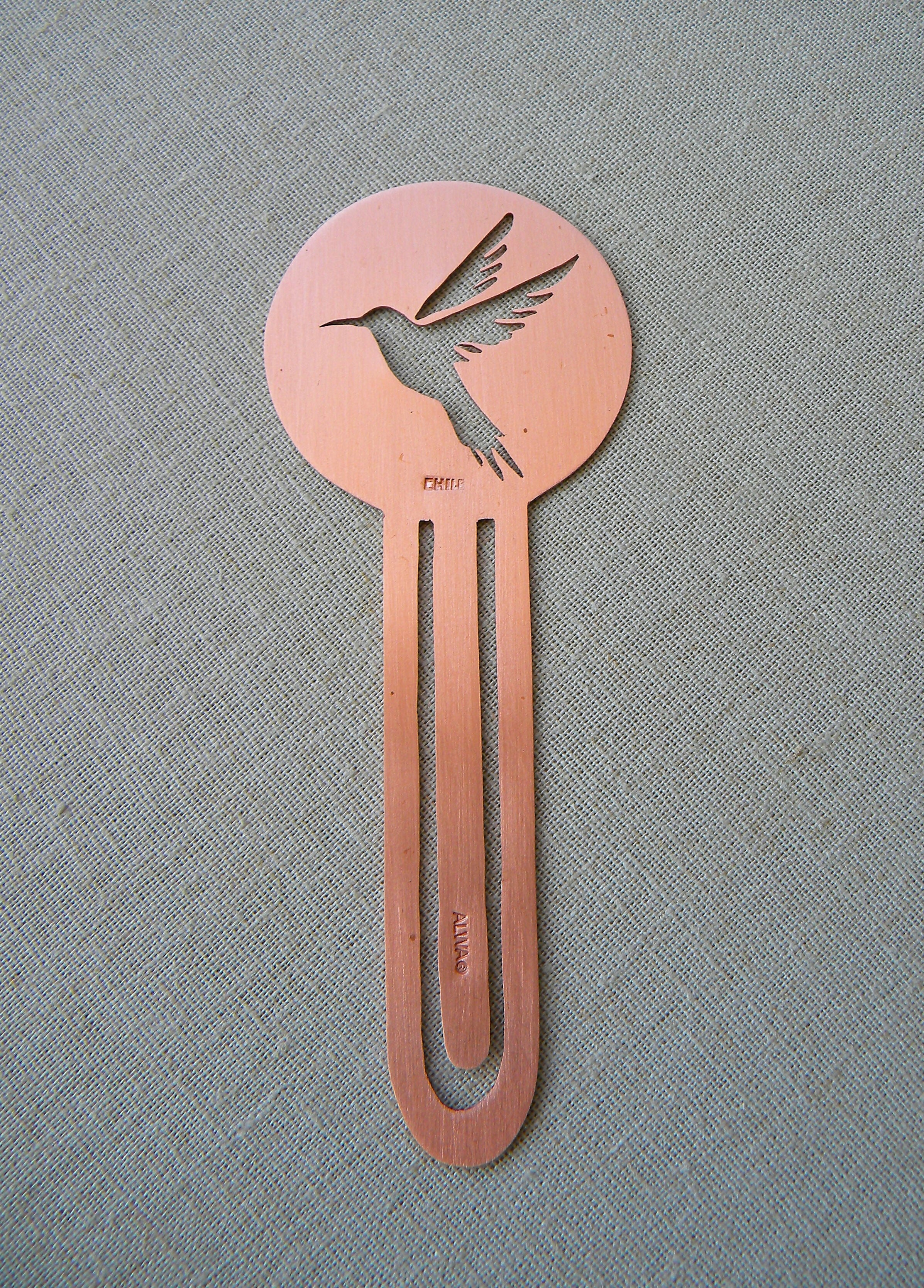 MARCADOR LIBRO COBRE COLIBRI