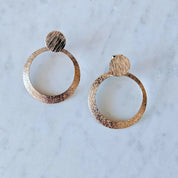 Aros O Bañados en Oro Blanco mate