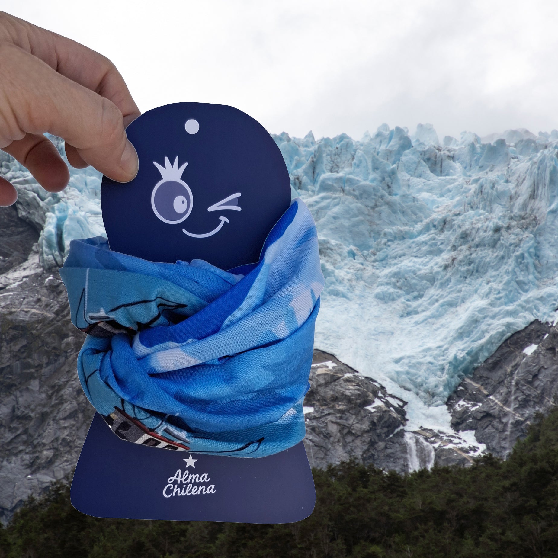 Bandana Alma Chilena- Glaciares de la Patagonia - Creado en Chile