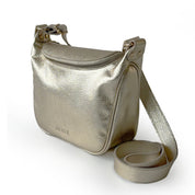 Bandolera de cuero modelo FELICIA Champagne