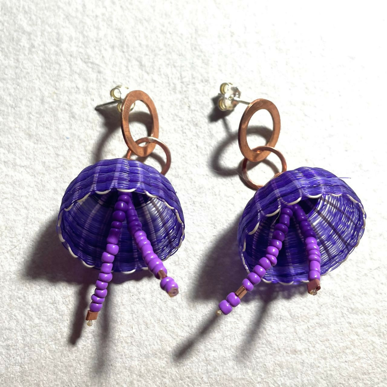 Aro Cobre Bailarina Morado (Valpo)