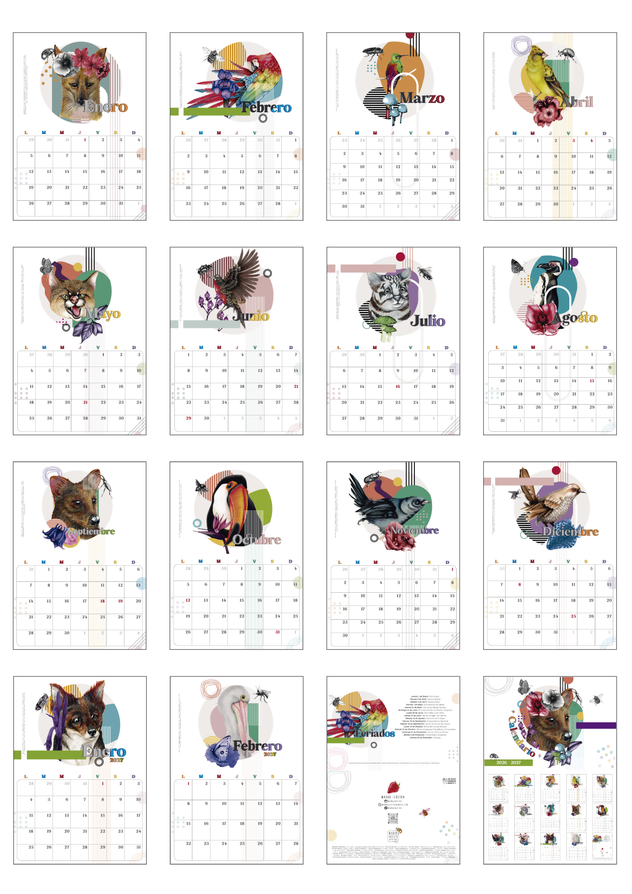 Calendario Muro 2026-2027