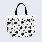 Bolso playa Aves y Flores