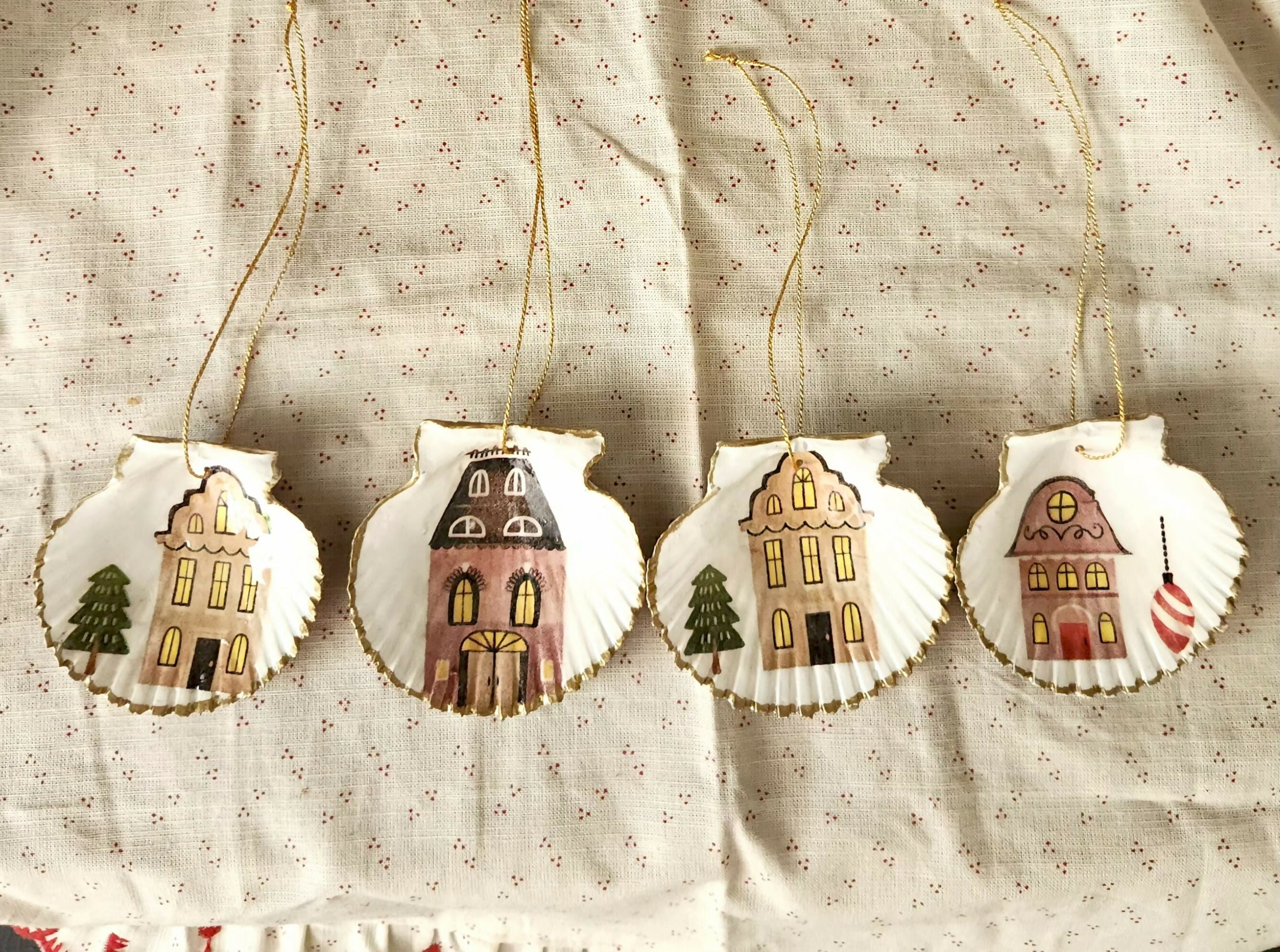 Pack conchitas Casitas de Navidad