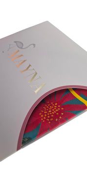 PAÑUELO 100% SEDA NATURAL MAYNA- MARIPOSAS