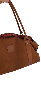 Bolso ULMMO Carpincho camel - forro cóndor Naranjo