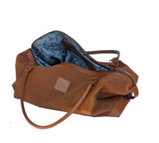 Bolso ULMMO Carpincho camel - forro cóndor Verde