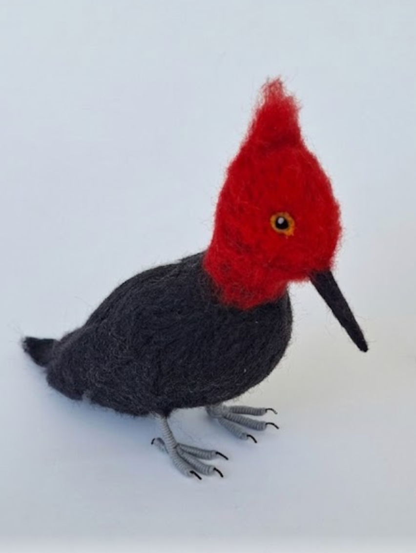 Aves Chilenas de Fieltro- Pájaro Carpintero - ULMMO