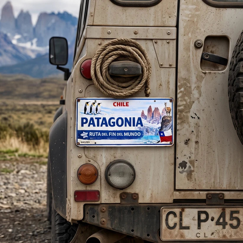 Cartel Metálico Chile Patagonia