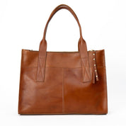 Cartera ejecutiva de cuero modelo ALFONSINA Castaño