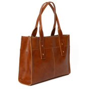 Cartera ejecutiva de cuero modelo ALFONSINA Castaño