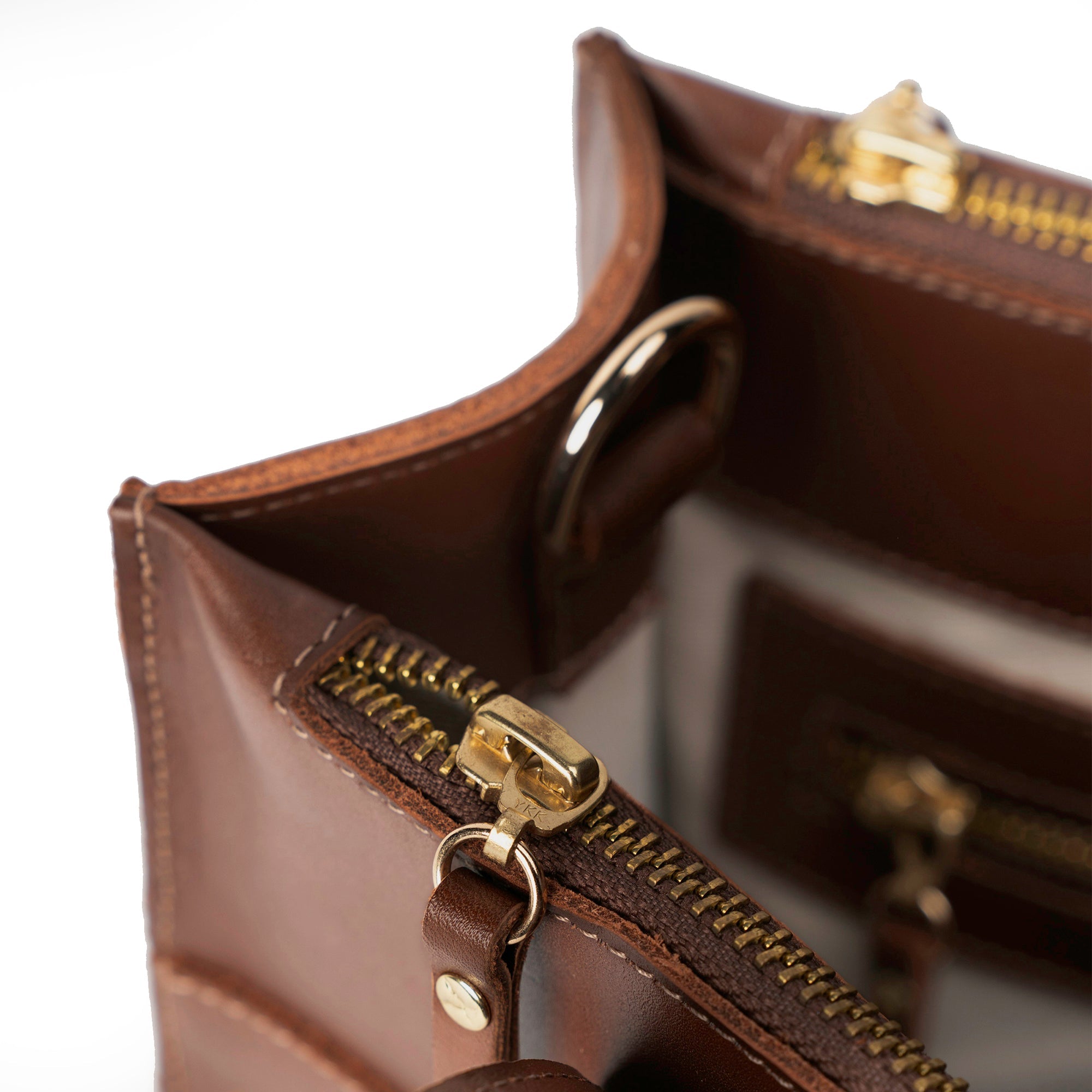 Cartera ejecutiva de cuero modelo ALFONSINA Marrón