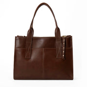 Cartera ejecutiva de cuero modelo ALFONSINA Marrón