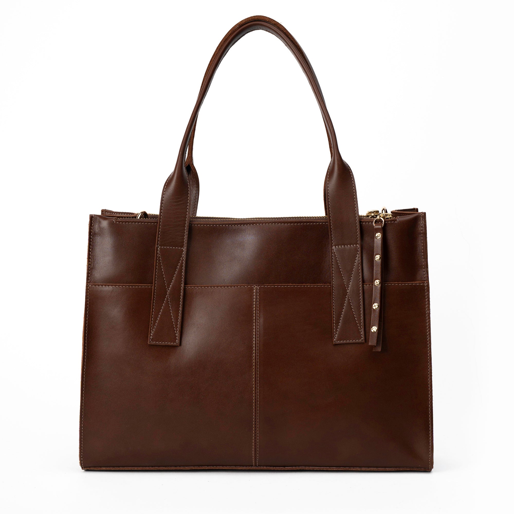 Cartera ejecutiva de cuero modelo ALFONSINA Marrón