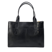 Cartera ejecutiva de cuero modelo ALFONSINA Negro