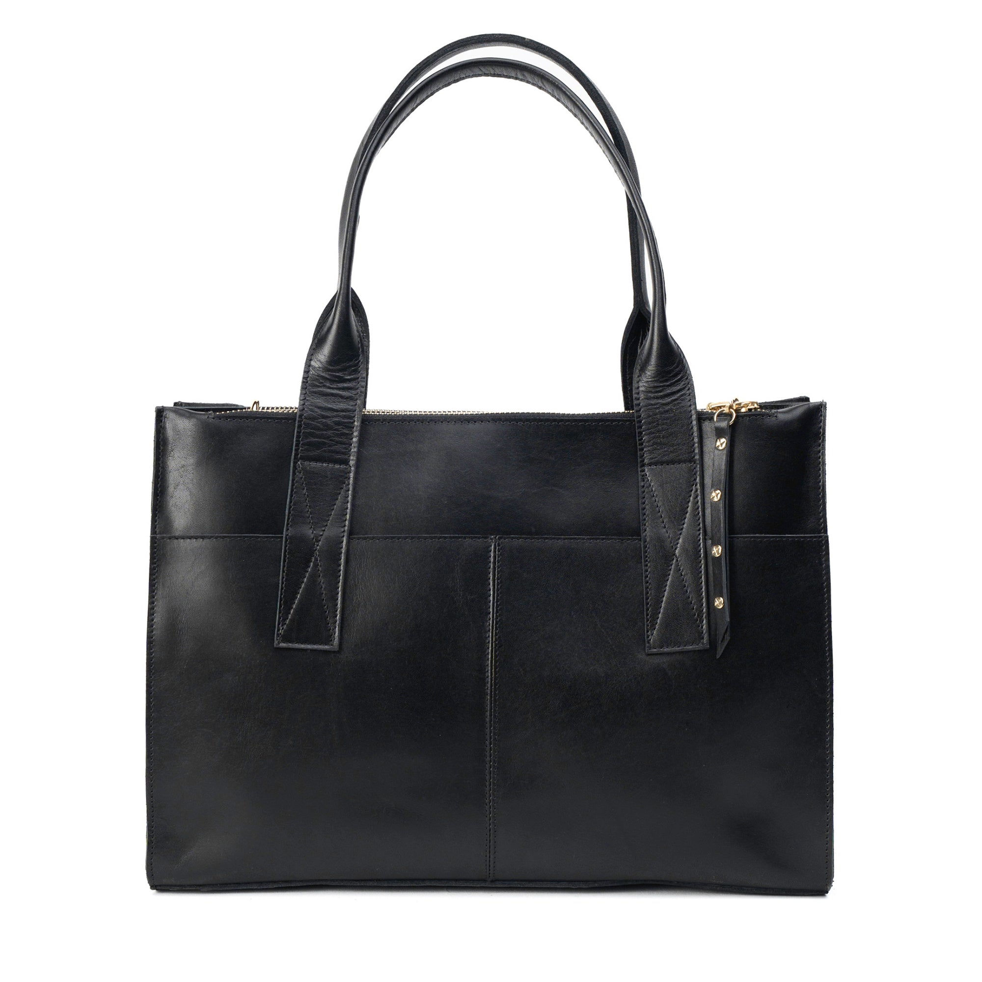 Cartera ejecutiva de cuero modelo ALFONSINA Negro