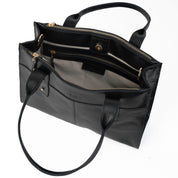 Cartera ejecutiva de cuero modelo ALFONSINA Negro