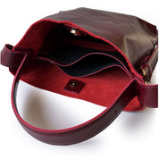 Cartera de cuero modelo PAULA Burdeos