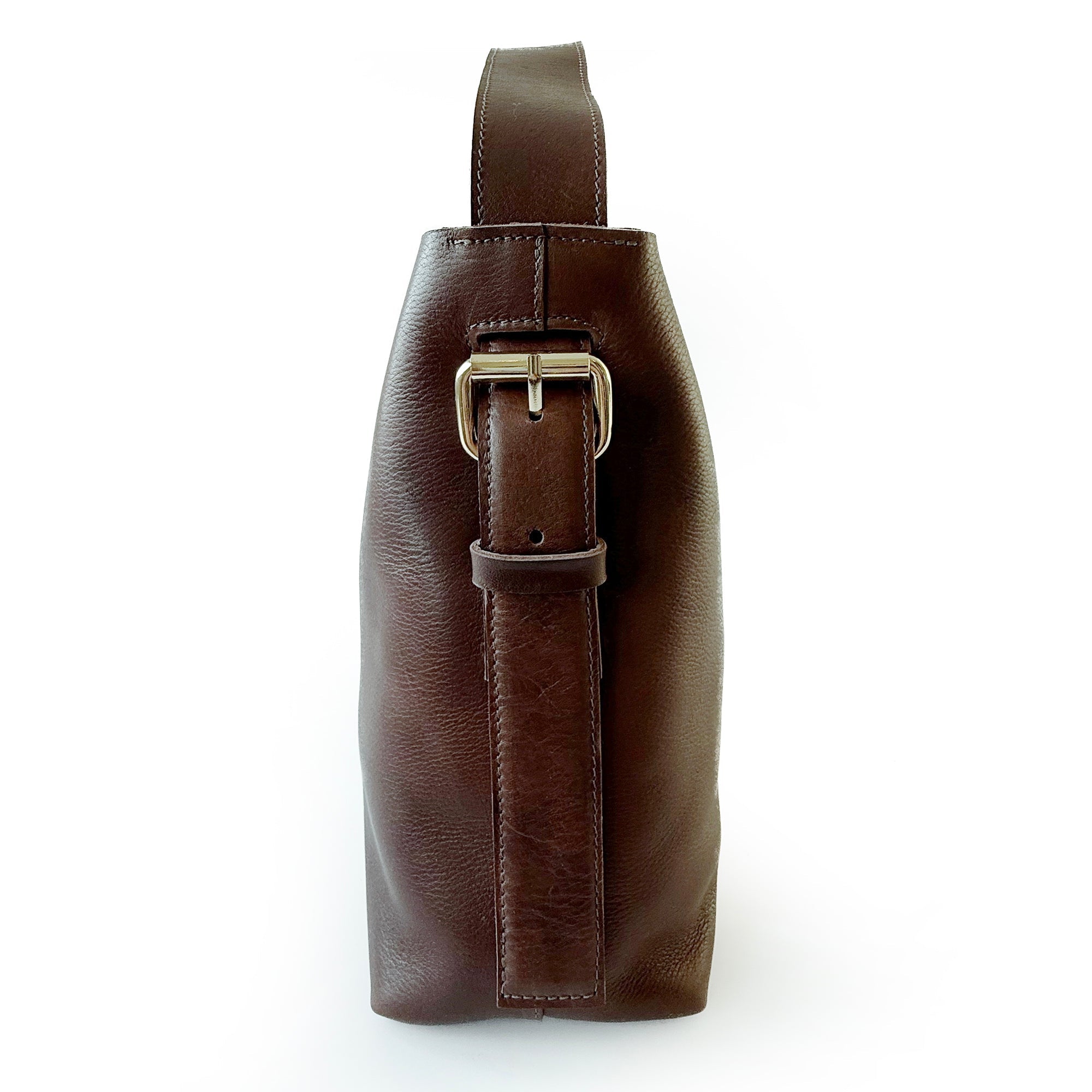 Cartera de cuero modelo PAULA Café
