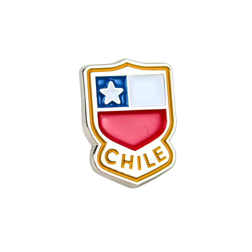 Pin Metálico Souvenir de Chile Logo - Creado en Chile