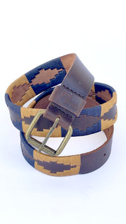 Cinturón Bordado ULMMO Amarillo-Azul