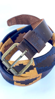 Cinturón Bordado ULMMO Amarillo-Azul