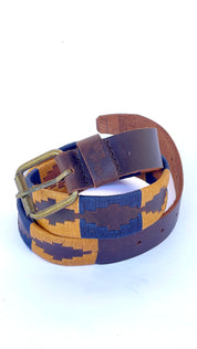 Cinturón Bordado ULMMO Amarillo-Azul