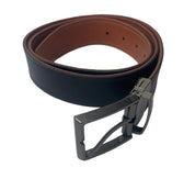 Cinturón Reversible ULMMO 100% Cuero Graso Negro y Café – Hecho a Mano en Chile