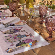 Set de Individuales Peonías - Velo Organza