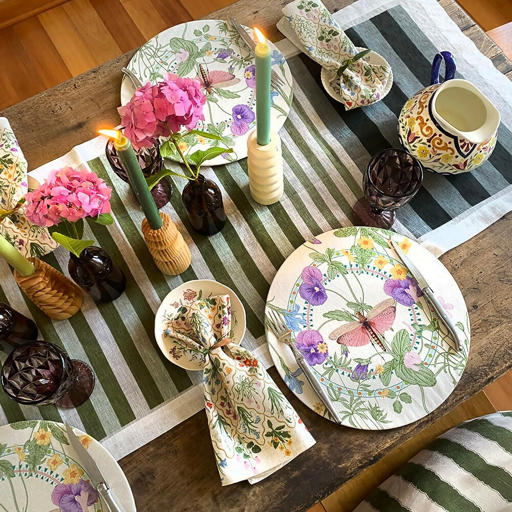 Set 4 Servilletas Art deco - Lino Poliester