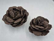 Set flores decorativas de cerámica gres