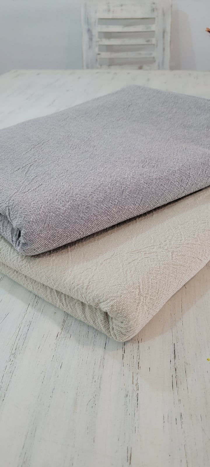 Mantel Tusor liso gris