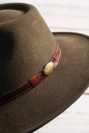 Sombrero paño lana - Color Chocolate