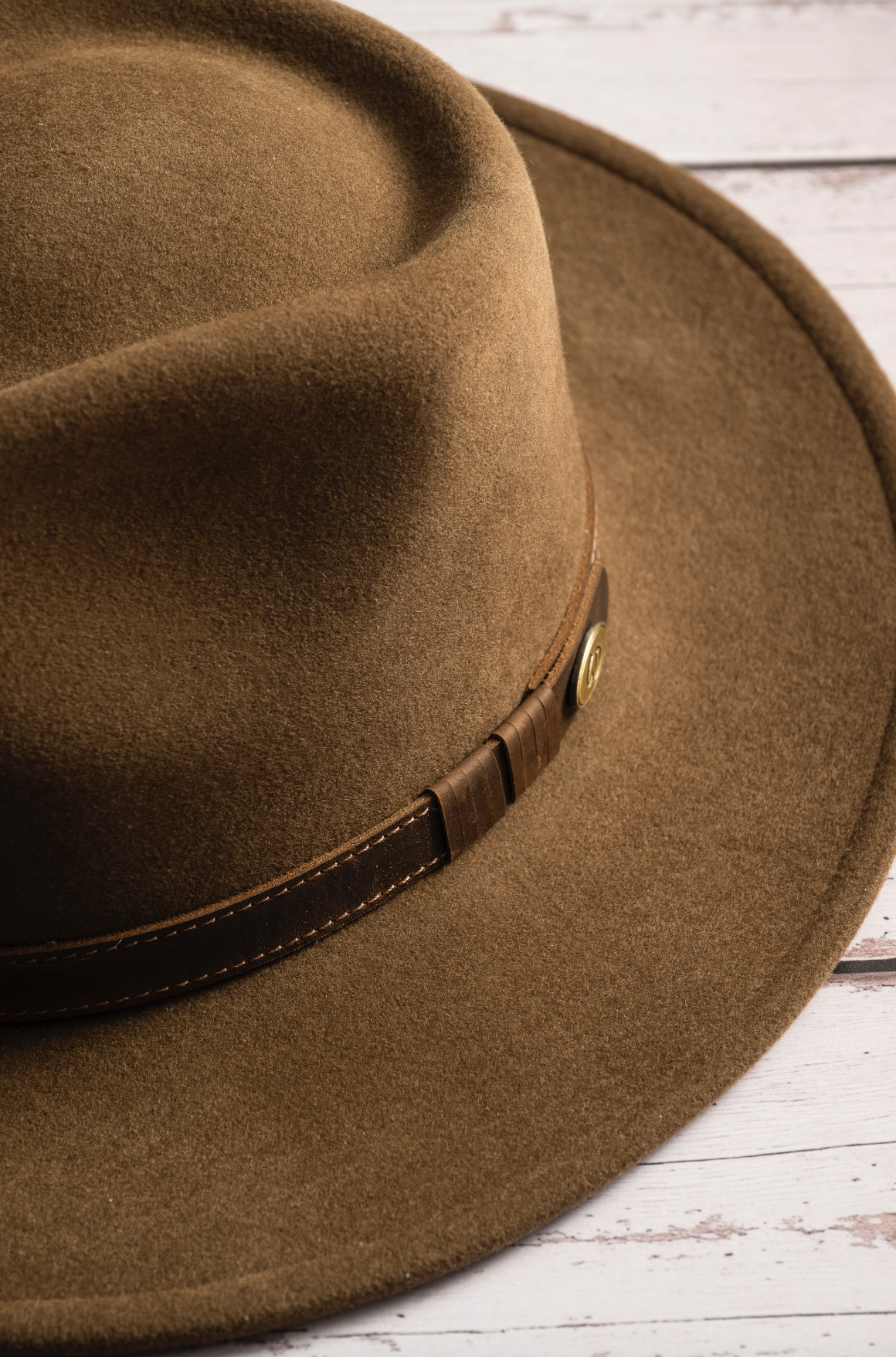 Sombrero paño lana - Color Hazel