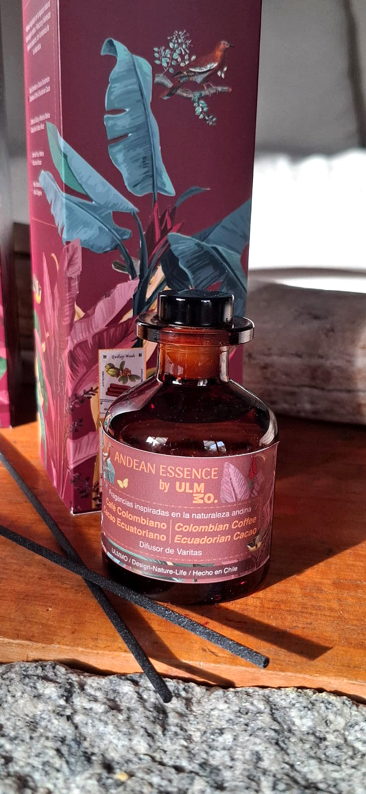 Difusor de Varitas Café Colombiano y Cacao Ecuatoriano 100ml