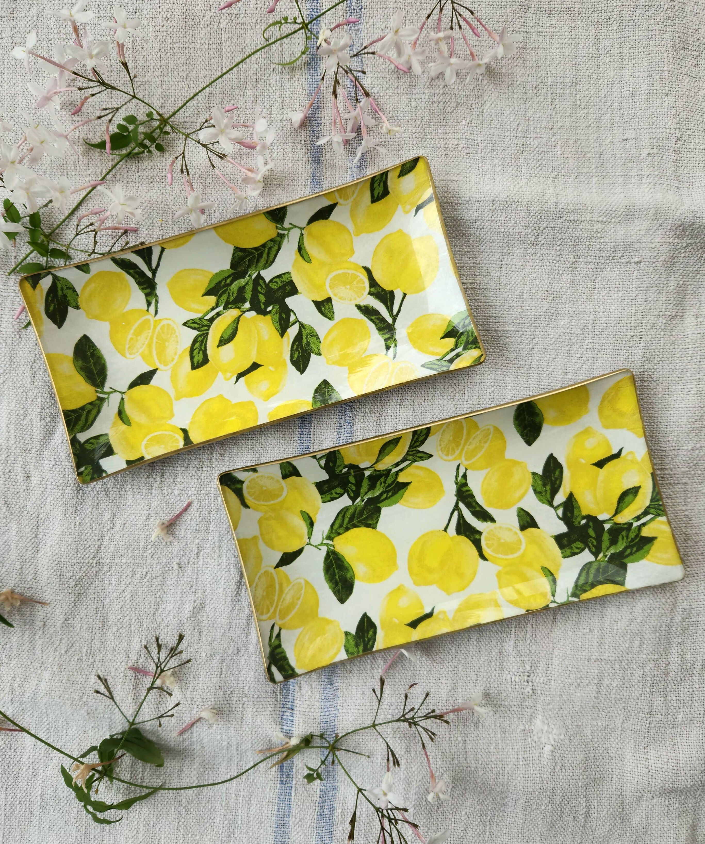 Bandeja Rectangular diseño esencia de limón