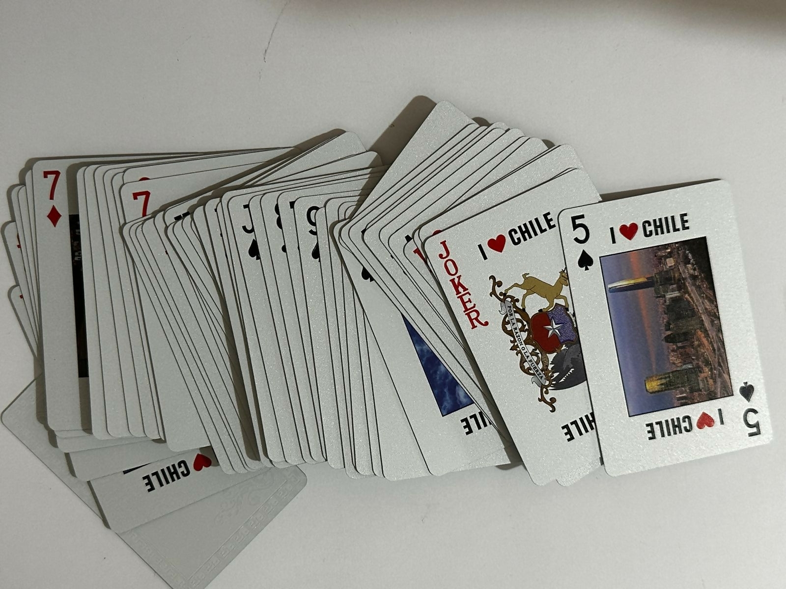 Mazo de Naipes Chile plastificados PET reciclado