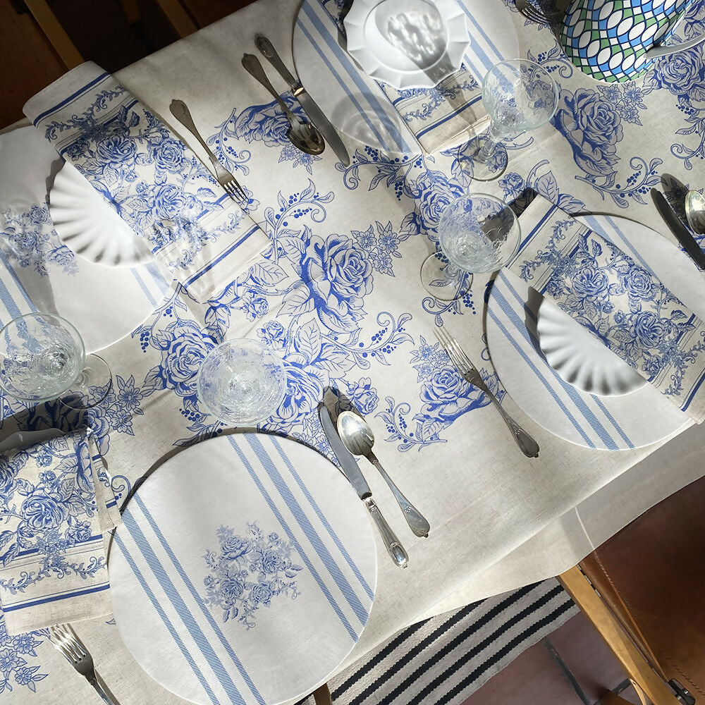 Set 4 Bajoplatos Toile de Jouy