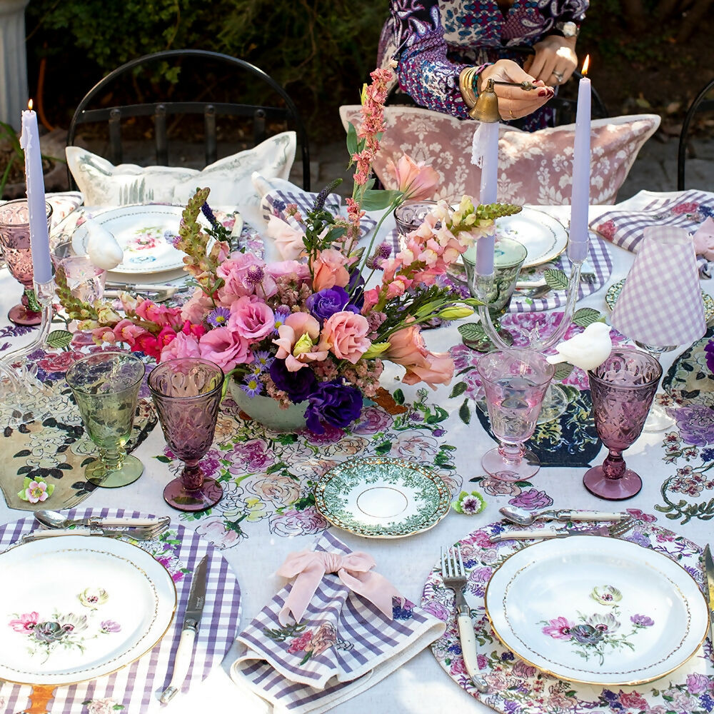 Set 4 Bajoplatos Vichy Violeta