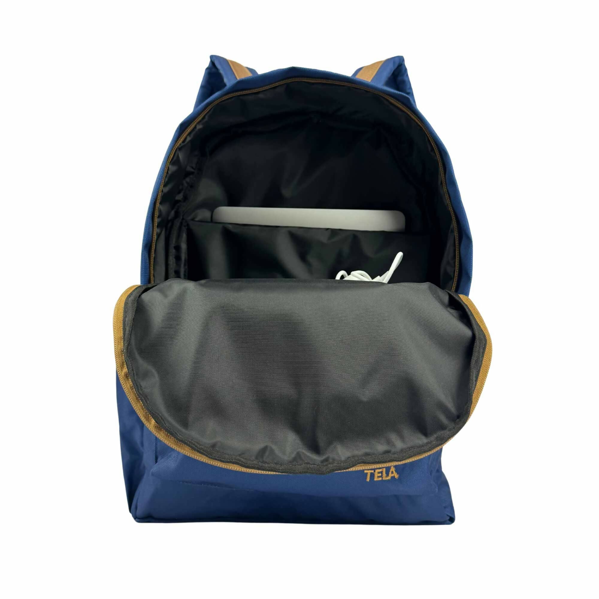 Mochila clásica escolar sustentable azul Botela